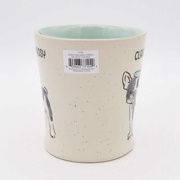 Classy & Sassy French Bulldog Mug, 17oz Ceramic Coffee Cup by Spectrum Designz - Picture 7 of 10